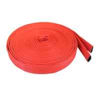 Tuyau d'incendie haute résistance, revêtement rouge, 25 bars, 1,5 pouce, 30 m, doublure EPDM pour la protection incendie