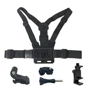 Mobile Phone Chest Mount Belt Fixed Bracket Outdoor Live Shooting Fishing Accessories Smartphone Holder with Universal Clip