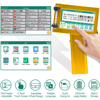 Imprimante portable manuelle intelligente personnalisée 12,7 mm à séchage rapide pour codes-barres, logos, dates et codes de lots sur tuyaux