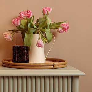 Handmade <b>Large</b> Round Rattan Serving Trays Best Seller Tableware Decoration Wickler Storage Trays From Vietnam Made Bamboo Wood - Product Image 4