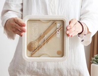 2024 enfant personnalisé en acier bambou Lunchbox Bento électronique en verre inoxydable Lunchbox