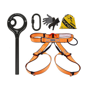 Kit de Escape Familiar Xinda, Descensor de Anillo en Forma de 9, Equipo de Seguridad de Nailon Naranja para Rescate en Altura y Escalada - Product Image 5