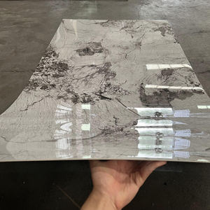 Bureau design imperméable PVC UV Panneaux de marbre Murs alternatifs Décoration Carrelage de marbre Alternative - Product Image 4