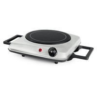 Brûleur infrarouge électrique portable 1200W avec plaque de cuisson en verre de 7,5 pouces, contrôle de température progressif, plaque chauffante simple pour comptoir