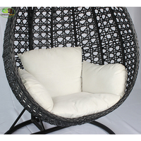 Meubles de jardin modernes de haute qualité, grand fauteuil suspendu de patio, fauteuil suspendu en forme d'œuf, prix bas, vente d'usine, silla colgante