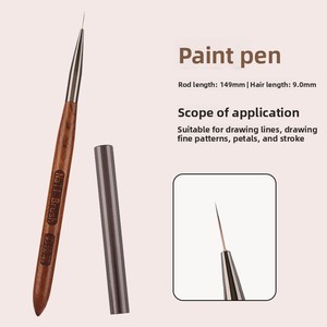 Juego <span class=keywords><strong>de</strong></span> 10 Pinceles para Decoración <span class=keywords><strong>de</strong></span> Uñas con Relieve en Relieve <span class=keywords><strong>de</strong></span> Madera <span class=keywords><strong>de</strong></span> Palisandro, Función <span class=keywords><strong>de</strong></span> Fototerapia, Pincel Triangular para Pintar, Pincel Cuadrado/Redondo, Herramienta para Decoración <span class=keywords><strong>de</strong></span> Uñas - Product Image 2