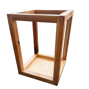 Lanterne en bois faite à la main avec panneaux en verre, design personnalisé, pour mariage, Noël, anniversaire, Saint-Valentin, décoration de la maison - Product Image 2