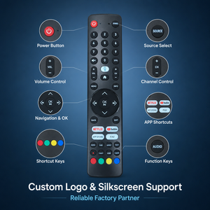 JCXK Blue Tooth und Voice 45 Tasten TV-Box Fernbedienung OEM ODM Factory ABS Form aus Kunststoffen - Product Image 2