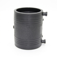 Raccord droit électrofusion HDPE SDR17 de 225 mm, raccord de tuyau PE100 pour connexion de pipeline souterrain d'eau et de gaz municipal