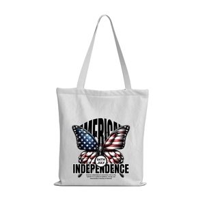DLBZ Multi-function Trendy Customized Independence Day Logo Durable Reusable <b>Rope</b> Handle Canvas Tote Shopping <b>Bag</b> - Product Image 1