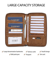 Portefeuille de voyage pour passeports familiaux, organiseur de documents de voyage, pochette