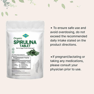 Solilan 100% hoogwaardige <span class=keywords><strong>Spirulina</strong></span> tabletten voedingssupplement bulk gemengde <span class=keywords><strong>Spirulina</strong></span> Chlorella tabletten hoge kwaliteit met beste prijs - Product Image 3