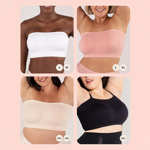 Reggiseno <span class=keywords><strong>Senza</strong></span> Spalline e <span class=keywords><strong>Senza</strong></span> <span class=keywords><strong>Ferretto</strong></span> per Donna, Taglie Grandi, Comodo e Traspirante, Vendita all'Ingrosso - Product Image 3