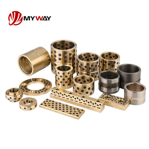 บูชทองเหลืองไร้น้ำมัน MYWAY ผลิตด้วยเครื่อง CNC และปลอกแบริ่งทองเหลืองหล่อขึ้นรูป  หล่อลื่นในตัวและทนต่อแรงเสียดทานสำหรับเครื่องจักร - Product Image 3