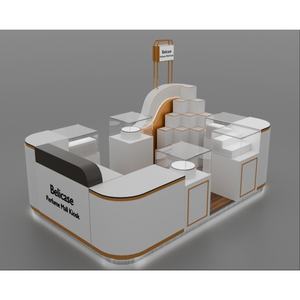 تصميم ثلاثي الأبعاد خدمة مستحضرات التجميل حامل عرض العطور عرض مجلس الوزراء باروكة جدار جميل كشك مستحضرات التجميل مربع مول كشك - Product Image 5