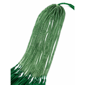 Perles Rondes Facettées en Pierre Naturelle de Fraise Verte, Perles en Vrac de Haute Qualité pour la Fabrication de Bijoux et l'Artisanat - Product Image 3