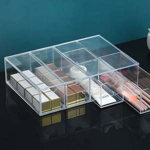 Caja de Almacenamiento de Gafas de Sol con Cuatro Niveles, Estilo Cajón, a Prueba de Polvo, Estuche de Acrílico para Gafas - Product Image 3