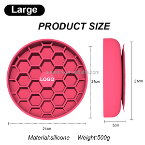 2024 New <strong>Round</strong> Honeycomb Custom Pet Slow Feeder Anti Choke Silicone <strong>Dog</strong> <strong>Bowl</strong> Personalized Pet Silicone <strong>Bowl</strong> - Product Image 3