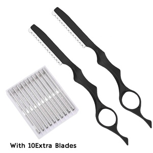 ARLANY Hair Cutting Razor Set With 10pcs Replacement Blades Barbers Salon Shaving Razor for <strong>Wig</strong> Hairdressing <strong>Thinning</strong> <strong>Shears</strong> - Product Image 2