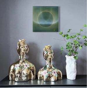 Современная скульптура поп-арт, входная абстрактная скульптура из стекловолокна, скульптура из смолы, домашняя статуя, украшение, Заводская точка - Product Image 3