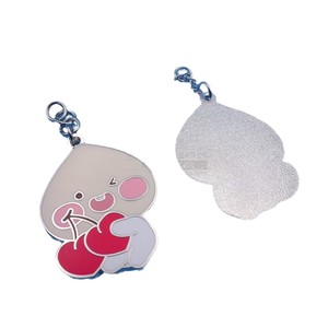 Custom Zinc Alloy Cartoon Zipper Pull Enamel Metal <b>Key</b> <b>Chain</b> For Bags 20mm Irregular Shape Hard Wearing - Product Image 5