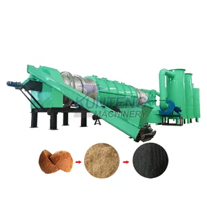 Commercial charcoal kiln biochar charcoal carbonization stove furnace coconut charcoal making machine suppliers