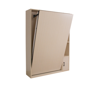Lit mural sur mesure taille simple avec armoire, <span class=keywords><strong>pieds</strong></span> manuels, structure tout acier, montage facile, kit de quincaillerie <span class=keywords><strong>pour</strong></span> lit Murphy - Product Image 1