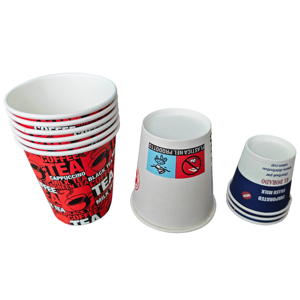 Gobelets en papier biodégradables jetables pour café à emporter, 16 oz, avec impression de logo personnalisé, avec couvercle pour boissons chaudes - Product Image 3