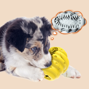 KINYU ayı pençe petek çevre dostu doğal kauçuk yıkılmaz diş temizleme interaktif orta köpek çiğnemek oyuncak tedavi - Product Image 3