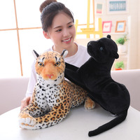 Peluche Léopard Simulation Poupée de Chiffon Léopard Panthère Ornements PP Anniversaire Enfants Coton Cadeau Garçons Tigre Unisexe 10 Pcs