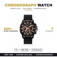 Grosir Jam Tangan SKMEI 2071 Terlaris 3atm Tahan Air Kulit Emas Mewah Pria Jam Tangan Quartz Kronograf Sport