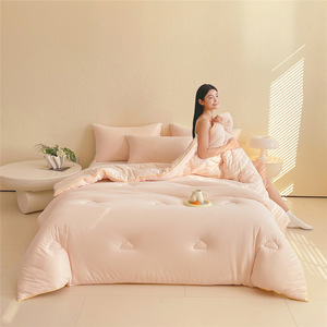 Couverture d'été en fibre de soja ultra douce <span class=keywords><strong>et</strong></span> agréable pour la peau, rembourrée de fibres de polyester, tricotée, design nuageux - Product Image 1
