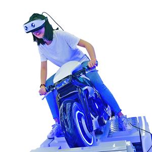 Simulateur de course de moto VR intérieur/extérieur multi-occasion en fibre de verre/acier <span class=keywords><strong>PC</strong></span>/métal école maison centre commercial aéroport équipement MR - Product Image 2