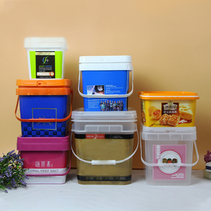 Plastic Bucket Bucket Factory Price Round Square 1L 2L 1gallon 3L 5L Plastic Bucket With Lid