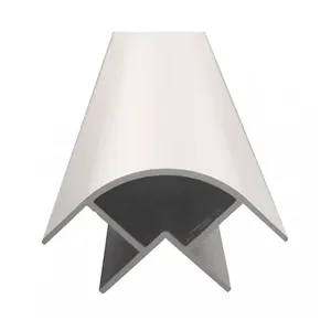 12mm 15mm cadre de bord d'angle en aluminium extrusion ronde rail en aluminium joint de profil d'angle pour profilés en aluminium