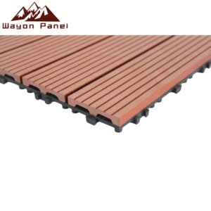 Las baldosas WPC baratas de Wayon para balcón, jardín y <span class=keywords><strong>piscina</strong></span> son fáciles de instalar y tienen baldosas de cubierta entrelazadas y <span class=keywords><strong>desmontables</strong></span>. - Product Image 2