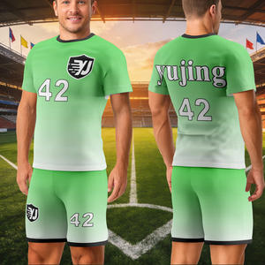 חולצות כדורגל בהתאמה אישית בסיטונאות, בצבע ירוק ניאון עד לבן - ערכות כדורגל בצבעים דינמיים למועדוני ספורט - Product Image 2