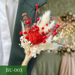 Ramo de Flores Secas de Pampas Artificiales en Forma de Corazón para Decoración de San Valentín, Bodas y Fiestas - Product Image 2