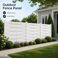 Clôture de jardin moderne en PVC tressé, panneau de clôture extérieur en vinyle à motif tressé pour villas et jardins, vente en gros