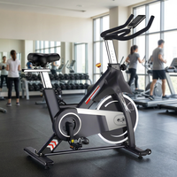 Vélo de spinning commercial robuste pour intérieur, volant d'inertie de 18 kg, siège et guidon réglables multi-positions, écran LCD, capacité de 120 kg
