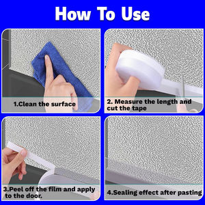 Tira de silicona para puertas y ventanas, sellador contra corrientes de aire, para detener <span class=keywords><strong>cucarachas</strong></span>, aislamiento contra la intemperie, mantiene el hogar cálido y libre de polvo - Product Image 4