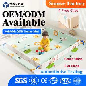 Tapete <span class=keywords><strong>de</strong></span> Alta Densidad para Cercas <span class=keywords><strong>de</strong></span> Seguridad, Plegable, para Bebés, con Borde Elevado, No Tóxico, Inodoro - Product Image 1