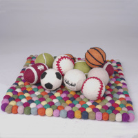 Pelotas Deportivas de Fieltro, Fútbol, Baloncesto, Voleibol, Rugby, Béisbol, Tenis, Juguetes Montessori Hechos a Mano, Ecológicos, SAMYAK, Deportes para Niños