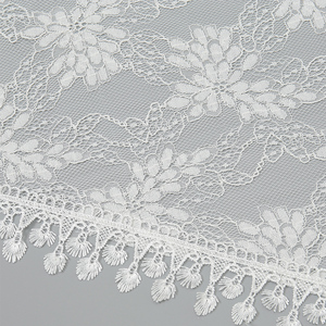 Bufanda de encaje triangular bordada <span class=keywords><strong>para</strong></span> mujer, chal de Iglesia, Mantilla española, velo, iglesia, pañuelo, negro y blanco - Product Image 6