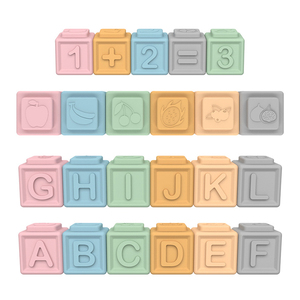 Montessori Toys Soft Stacking Building Blocks Sets for Babies Sensory Toddlers Teething <strong>Bath</strong> Toys Infants Learning Math <strong>Letter</strong> - Product Image 6