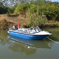 Perahu Patroli Penyelamatan Wisata Memancing Berbahan Aluminium Alloy Dilas dengan Motor 200HP Desain Kapal Pesiar Mewah Buatan Cina
