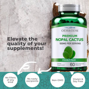 OEM ODM ekstrak pir berduri kapsul kaktus Nopal suplemen alami kapsul kaktus ekstrak - Product Image 6