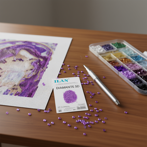 Ilan Diamante 5D 2.7mm Viola 2200pz per Pittura Diamante - Product Image 3