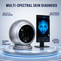 Analyseur de peau 3D intelligent à IA, Scanner facial, Machine d'analyse cutanée 3D, Analyseur de visage 3D à IA
