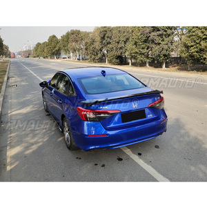 For Honda Civic 11th Gen 2022 Body Kit Rear Spoiler Glossy <b>Black</b> Falcon Style Car Rear <b>Wing</b> Rear Trunk <b>Wing</b> Car Accessories - Product Image 4